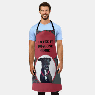Sweet Pitbull Lab Mix Dog Makes It Good Cooking Ap Apron