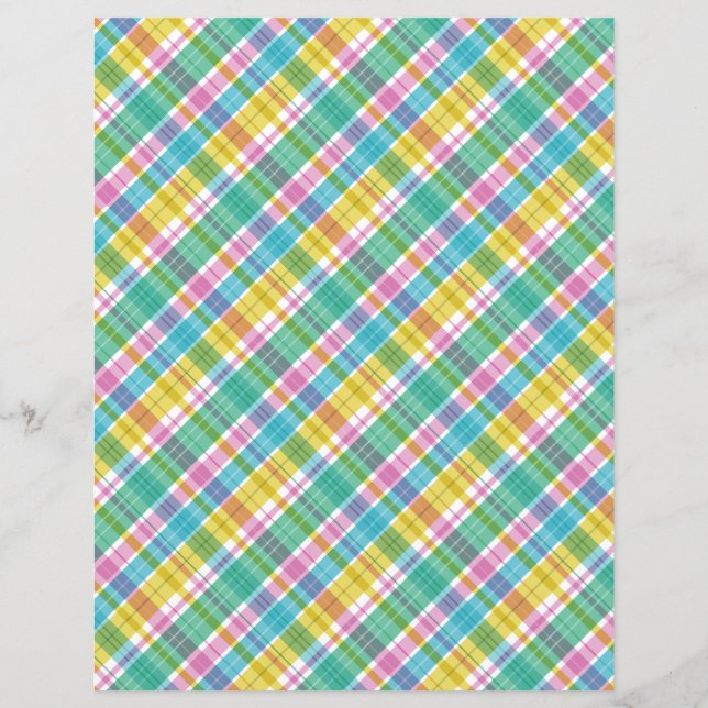Sweet Plaid Pastel Muiticolors  (Front)