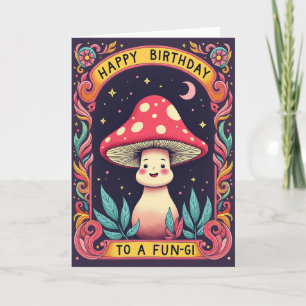 Sweet Polka Dot Mushroom Card