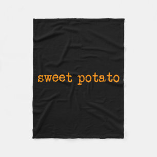 Sweet Potato And Kind Of Rude Potato Fleece Blanket