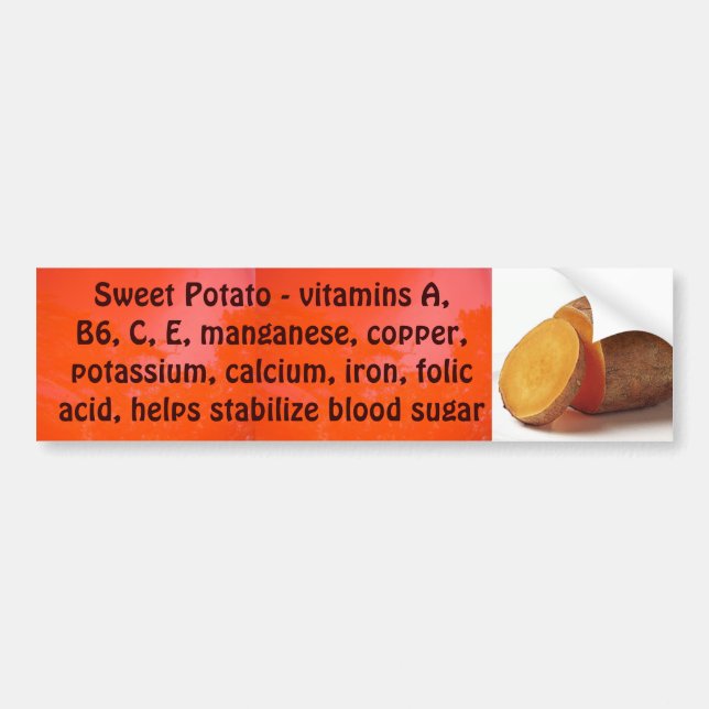 Sweet Potato bumper sticker (Front)