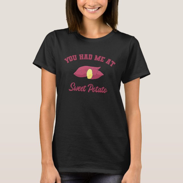Sweet Potato Camote Vegan Vegetarian Root Vegetabl T-Shirt (Front)