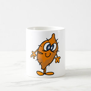 Sweet Potato Character Happy Yam Kawaii Coffee Mug