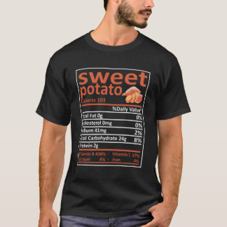 Sweet Potato Nutrition Family Matching Funny Thank T-Shirt
