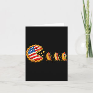 Sweet Potato Pie And Shut Mouth Hotdog 4th Of July Card