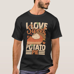 Sweet Potato Pie Recipe Vegan Filling T-Shirt