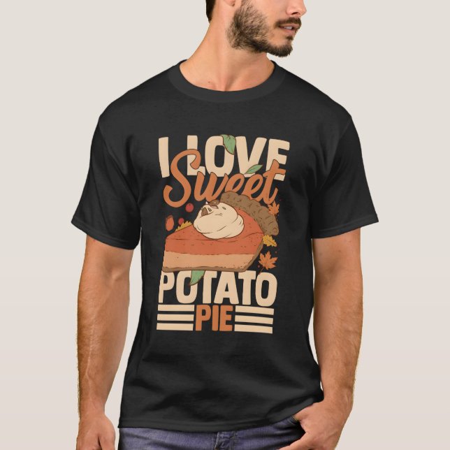 Sweet Potato Pie Recipe Vegan Filling T-Shirt (Front)