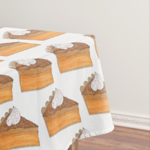 Sweet Potato Pie Slice Soul Food Christmas Holiday Tablecloth