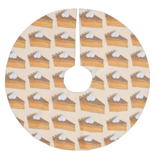 Sweet Potato Pie Soul Food Southern Christmas Brushed Polyester Tree Skirt