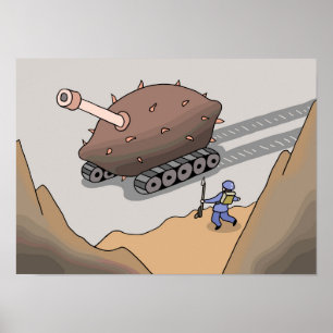 Sweet potato tanks marching forward. poster