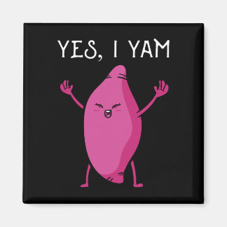 Sweet potato yam anniversary matching wedding magnet