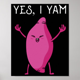 Sweet potato yam anniversary matching wedding poster