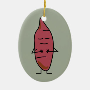 Sweet Potato Yam Yams Potatoes happybaked roasted Ceramic Ornament