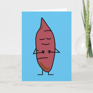 Sweet Potato Yam Yams Potatoes happybaked roasted Thank You Card