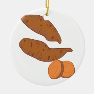 Sweet Potatoes Ceramic Tree Decoration