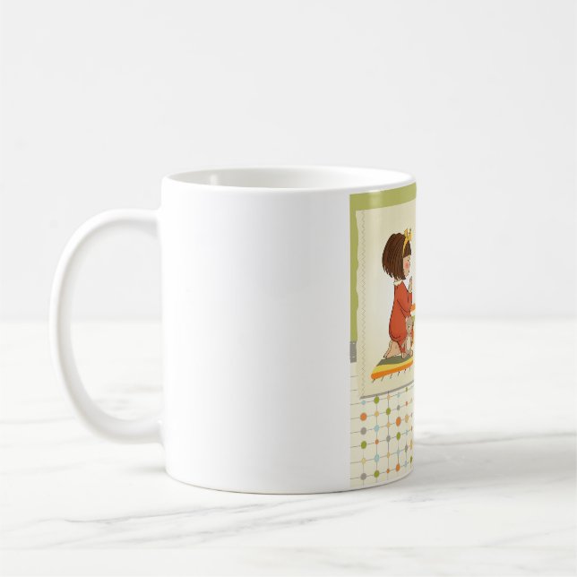 Sweet Praying Girl Thank You God Coffee Mug (Left)