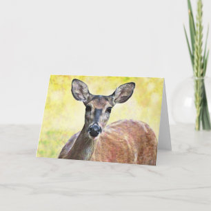 Sweet Pretty Face Deer Note Card