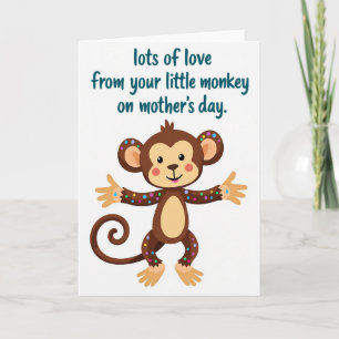 Sweet Primate Mothers Day Card