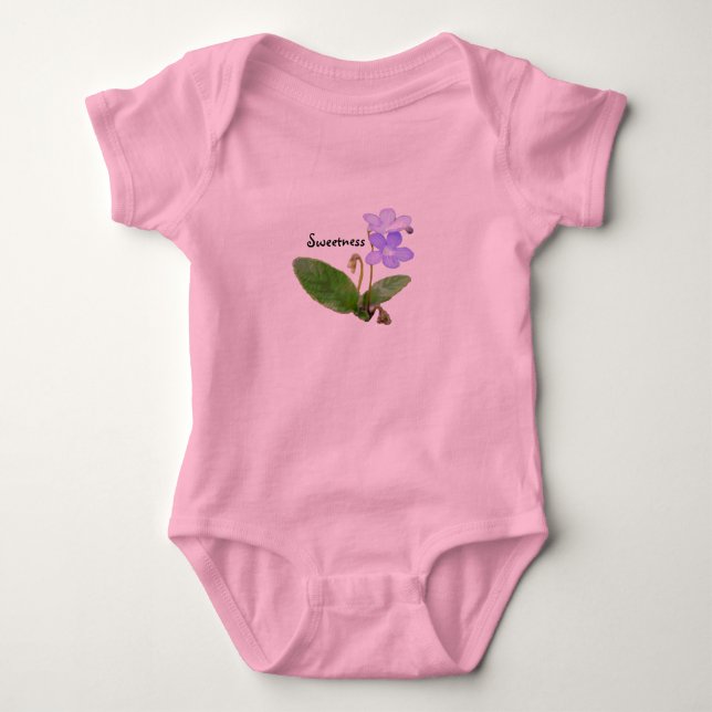 Sweet Primrose Baby Bodysuit (Front)