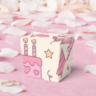 Sweet Princess Party Celebration Pattern Favour Box