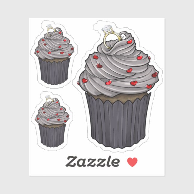 Sweet Proposal Cupcake (Sheet)