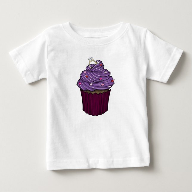 Sweet Proposal Cupcake Baby T-Shirt (Front)
