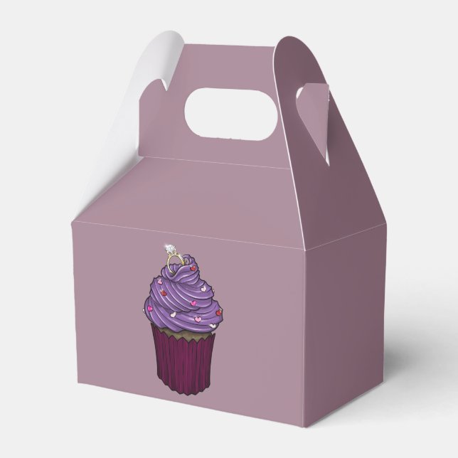Sweet Proposal Cupcake Favour Box (Front Side)
