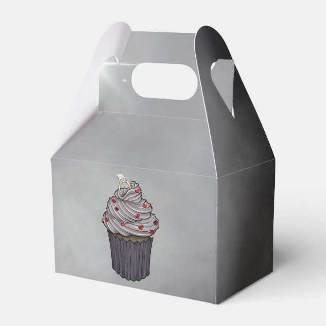 Sweet Proposal Cupcake Favour Box (Front Side)