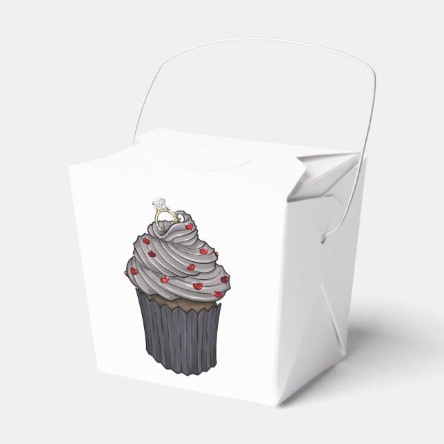 Sweet Proposal Cupcake Favour Box (Front Side)
