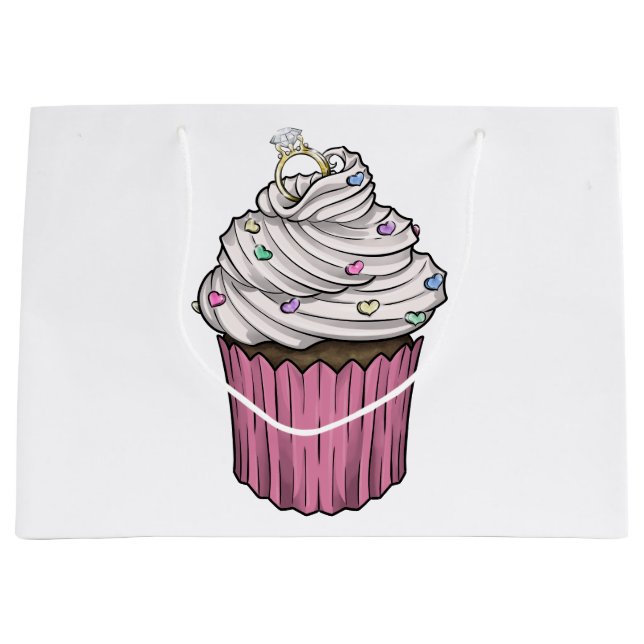 Sweet Proposal Cupcake Large Gift Bag (Front)