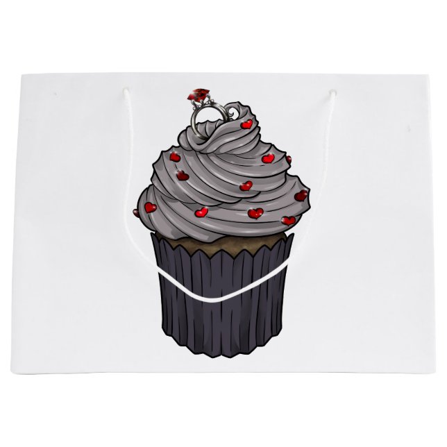 Sweet Proposal Cupcake Large Gift Bag (Front)