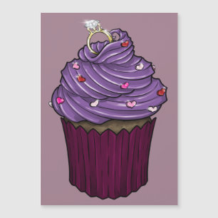 Sweet Proposal Cupcake Magnetic Invitation