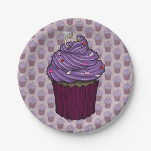 Sweet Proposal Cupcake Paper Plate