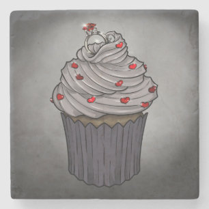 Sweet Proposal Cupcake Stone Coaster