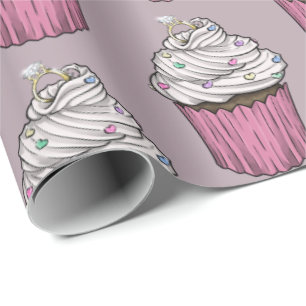 Sweet Proposal Cupcake Wrapping Paper