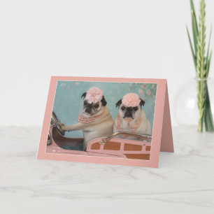 Sweet Pug Mother's Day Greeting Card