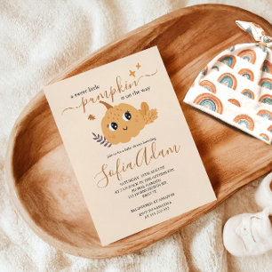 Sweet Pumpkin Fall Autumn Baby Shower Invitation