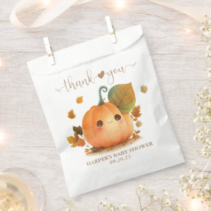 Sweet Pumpkin Fall Baby Shower Favour Bag