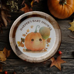 Sweet Pumpkin Fall Baby Shower Paper Plate<br><div class="desc">Sweet Pumpkin Fall Baby Shower - Get ready to "squash" the ordinary and embrace the extraordinary with our Fall Baby Shower theme! Featuring an irresistibly cute watercolor pumpkin, this sweet little "pumpkin" themed design is all set to add a sprinkle of autumn magic to your celebration. It's time to "fall"...</div>