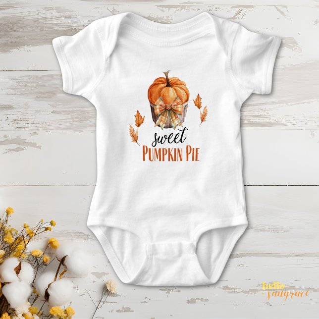 Sweet Pumpkin Pie Fall Baby Bodysuit (Creator Uploaded)