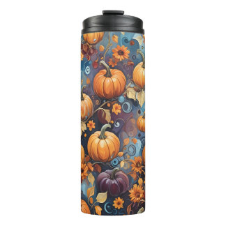 Sweet Pumpkins Fall Pattern  Thermal Tumbler