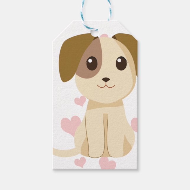 Sweet Puppy  Gift Tags (Front)