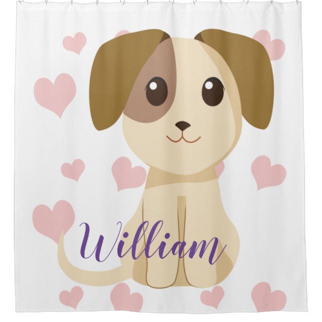 Sweet Puppy  Shower Curtain (Front)