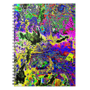 Sweet purple abstract Spiral Photo Notebook,Pretty Notebook