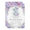 Sweet Purple Floral Elephant Christening Baptism