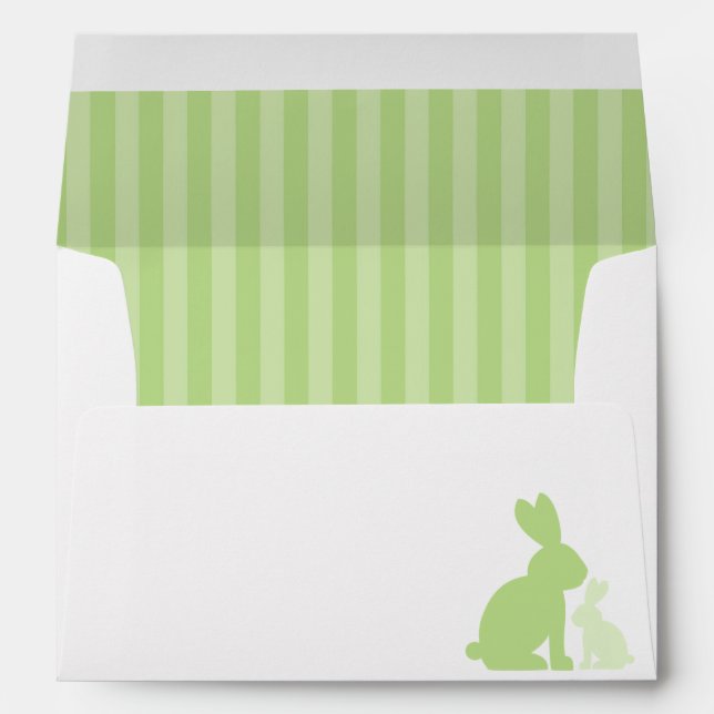 Sweet Rabbits Baby Shower Envelopes (Back (Bottom))