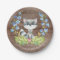 Sweet Racoon Baby Shower 7" Plate