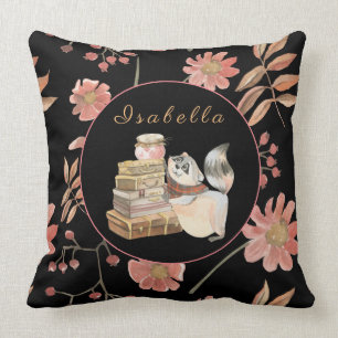 Sweet Racoon Customise Text, Colour 20"X20" Cushion