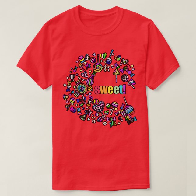 Sweet Rainbow Candy T-Shirt (Design Front)