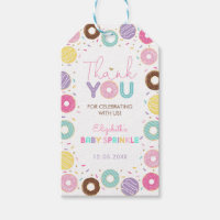 Sweet Rainbow Doughnuts Baby Sprinkle Thank You